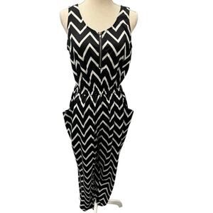 Ya Los Angeles, Pantsuit, Blk & White, L